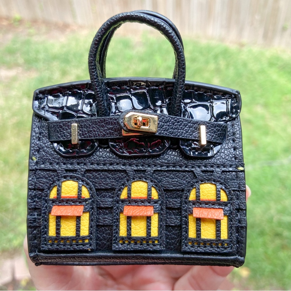 Black and Yellow Mini Bag Charm